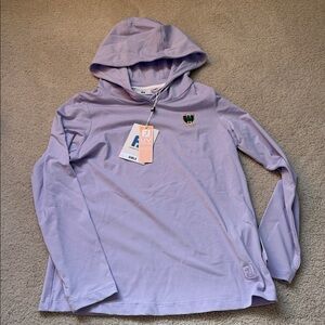FootJoy Lavender Hooded Long Sleeve Shirt